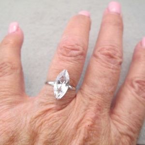 Marquise Spinel Engagement Ring>Sterling Silver